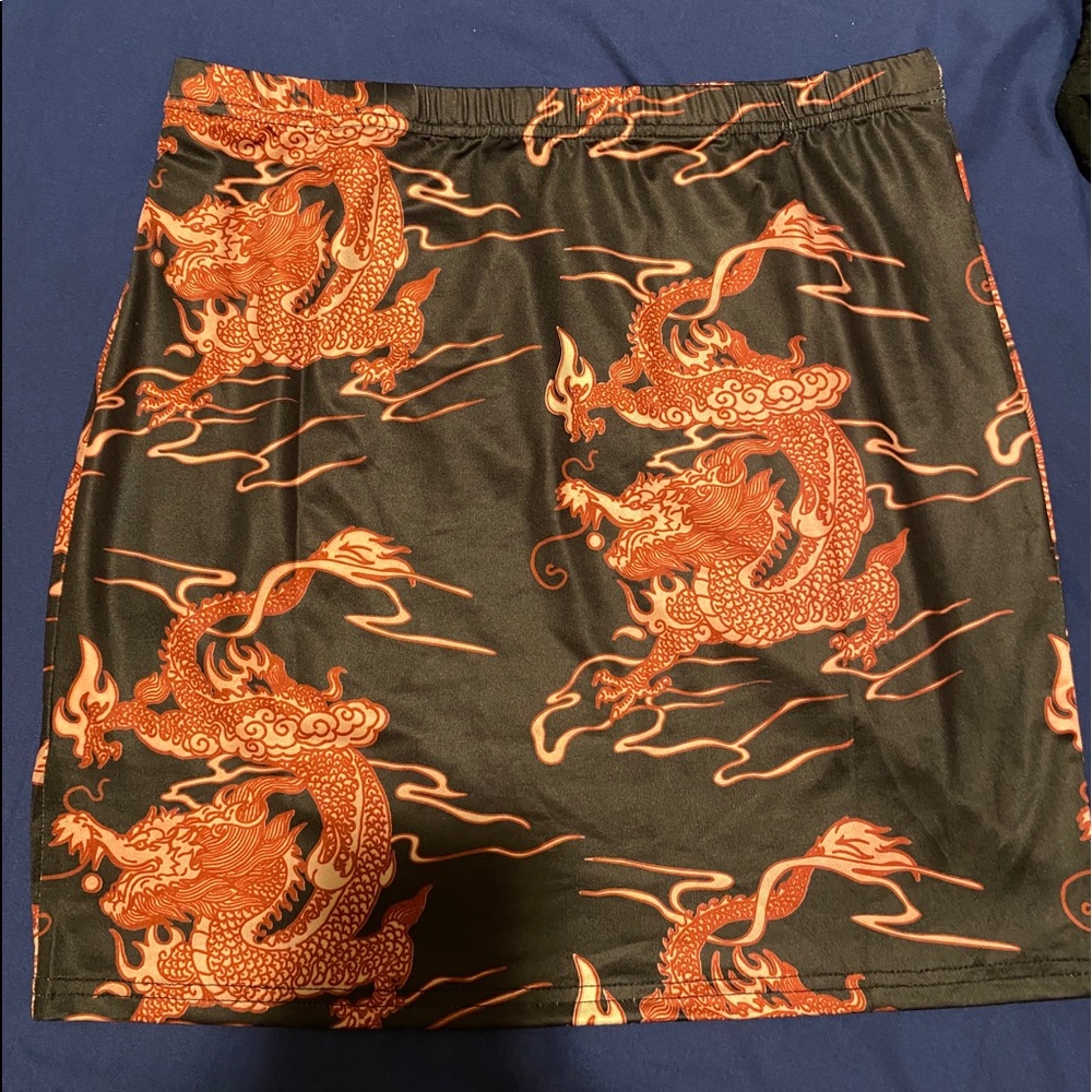 Dragon Print skirt